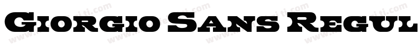 Giorgio Sans Regular字体转换